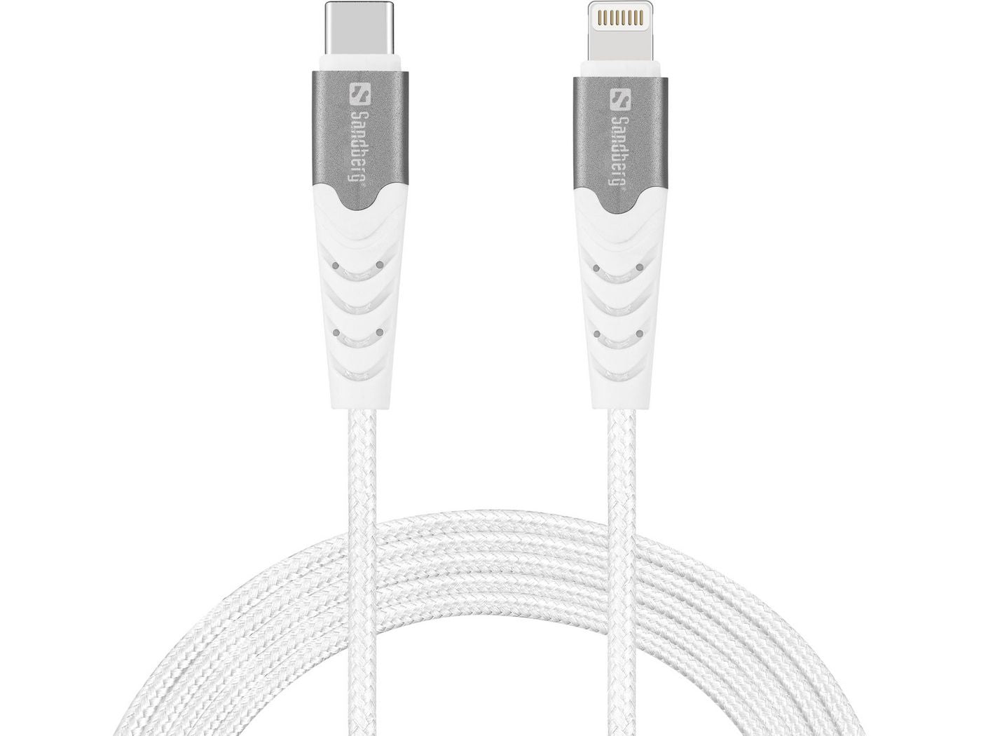 Sandberg 136-25 USB-C PD to Lightning Cable – 1m MFI Certified Fast Charge Durable Design
