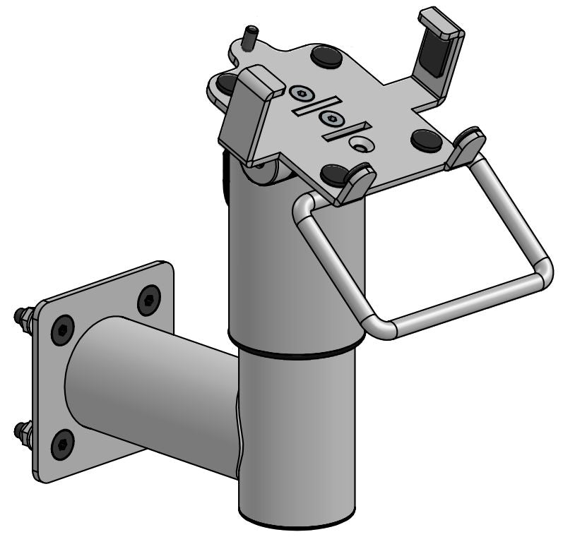 Ergonomic Solutions EET202-02 Wall Mount – Monitor Mounts & Stands, Black