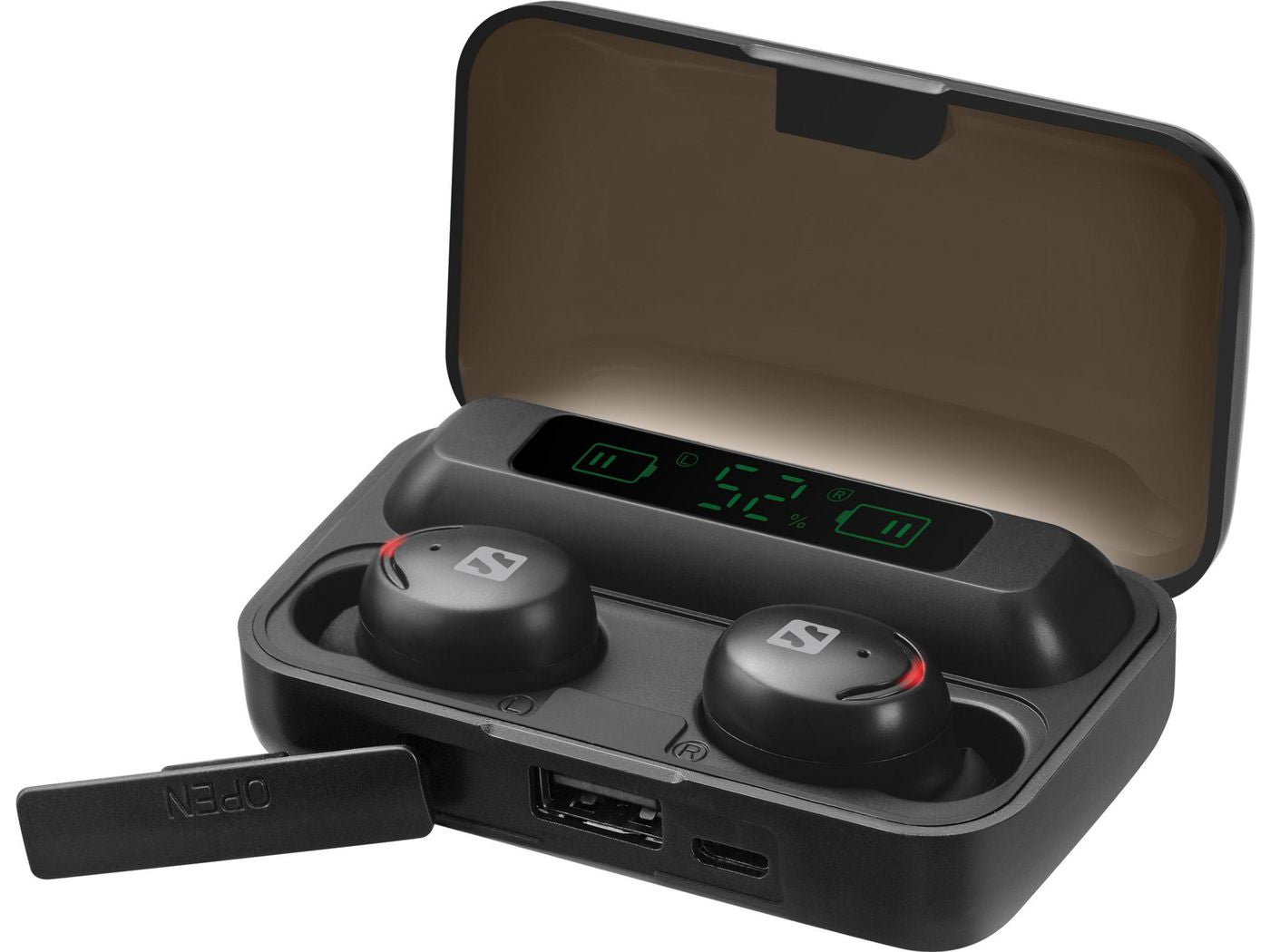 Sandberg 126-38 Wireless Earbuds with Powerbank – True Wireless In-Ear Headset