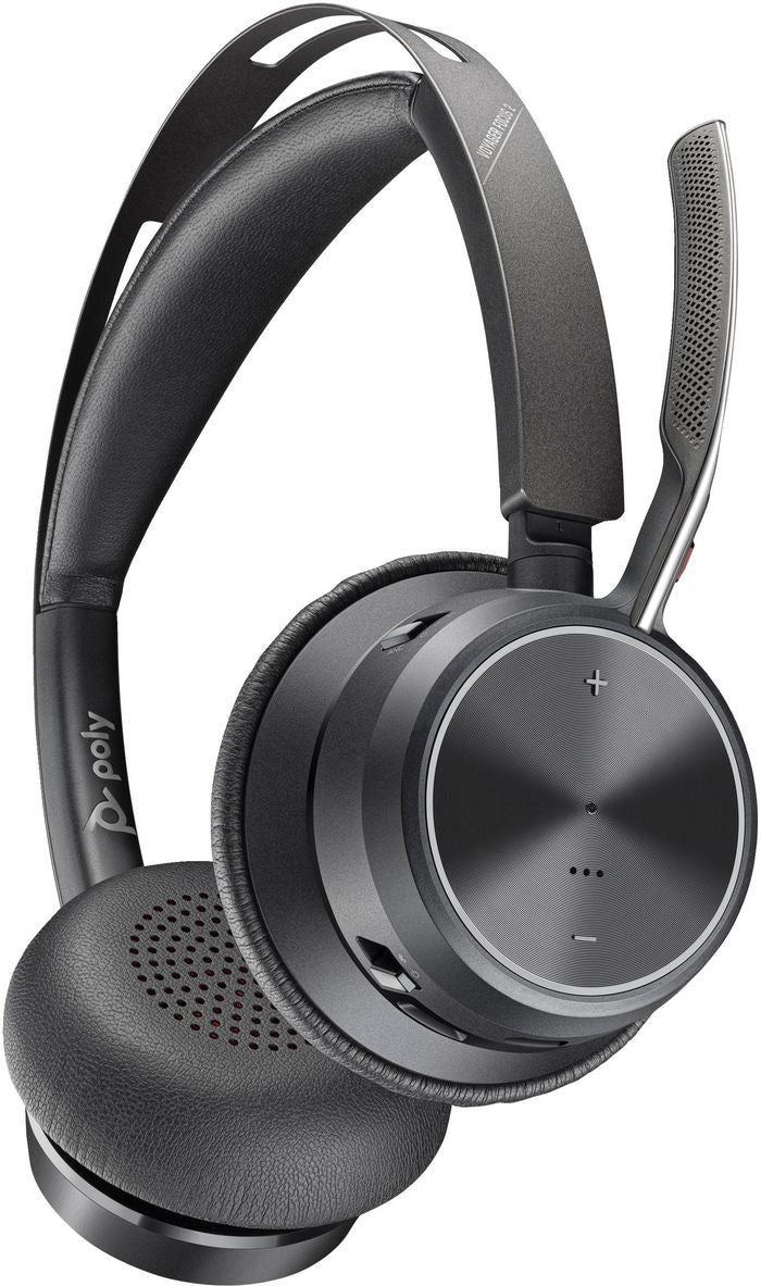 HP 9T9J3AA Voyager Focus 2 USB-C-C Headset + USB-C/A Adapter – Stereo Bluetooth