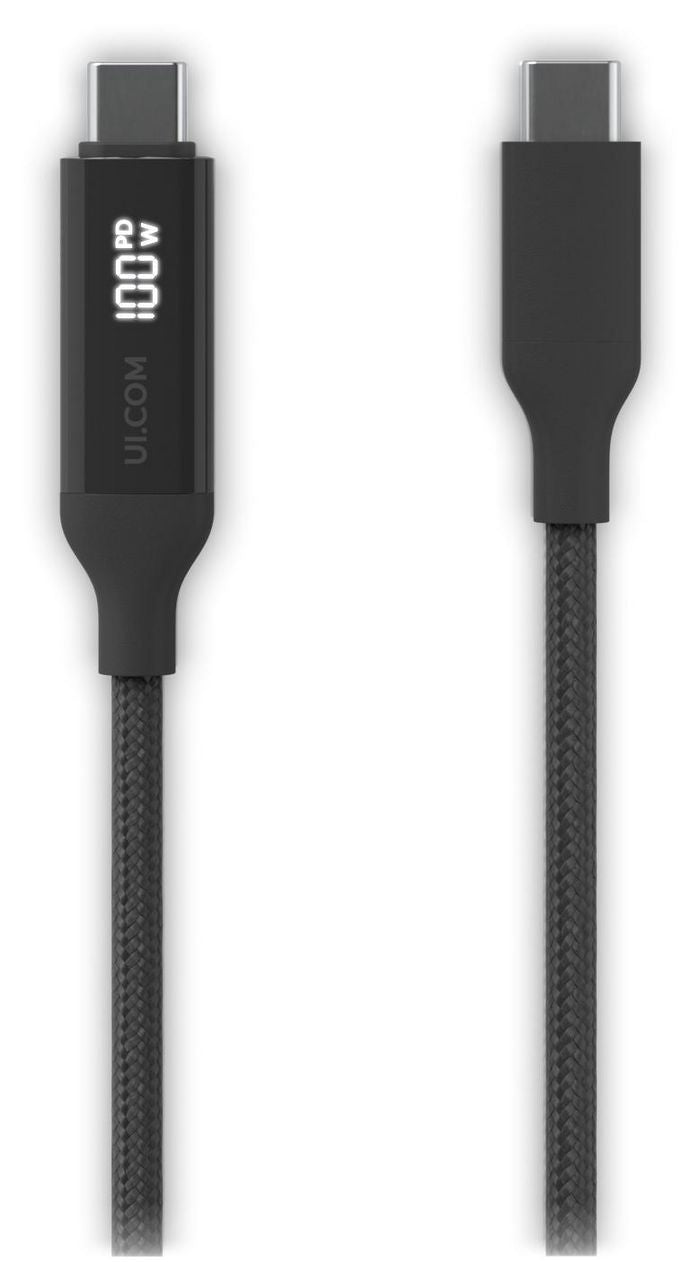 Ubiquiti UACC-CABLE-USB-100W-2M-BK USB-C Cable 2m 100W Power Delivery Braided