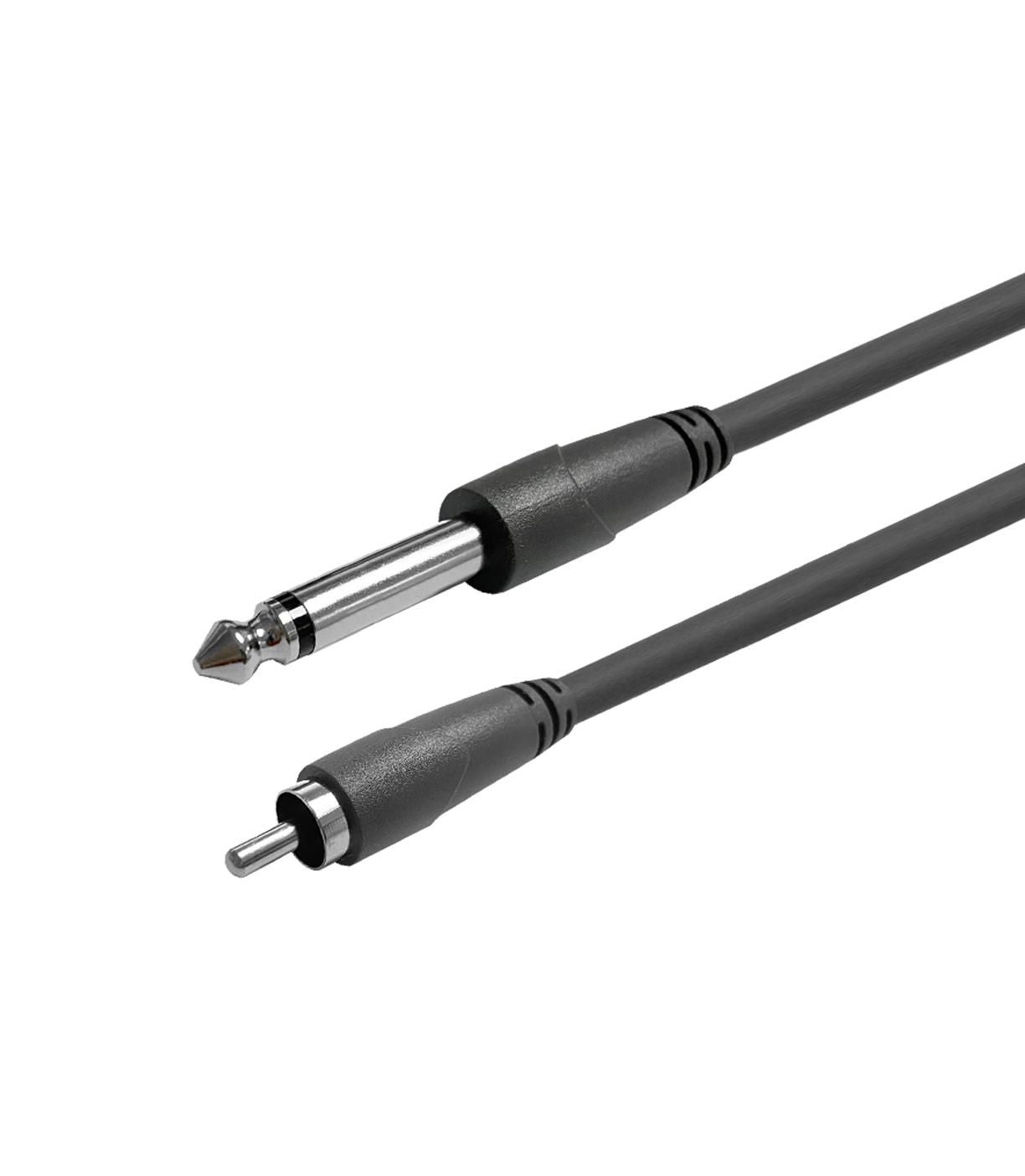 Vivolink PROAUDJACKMRCA10 Audio Cable – 10m 6.35mm TS (mono) Jack to RCA Black