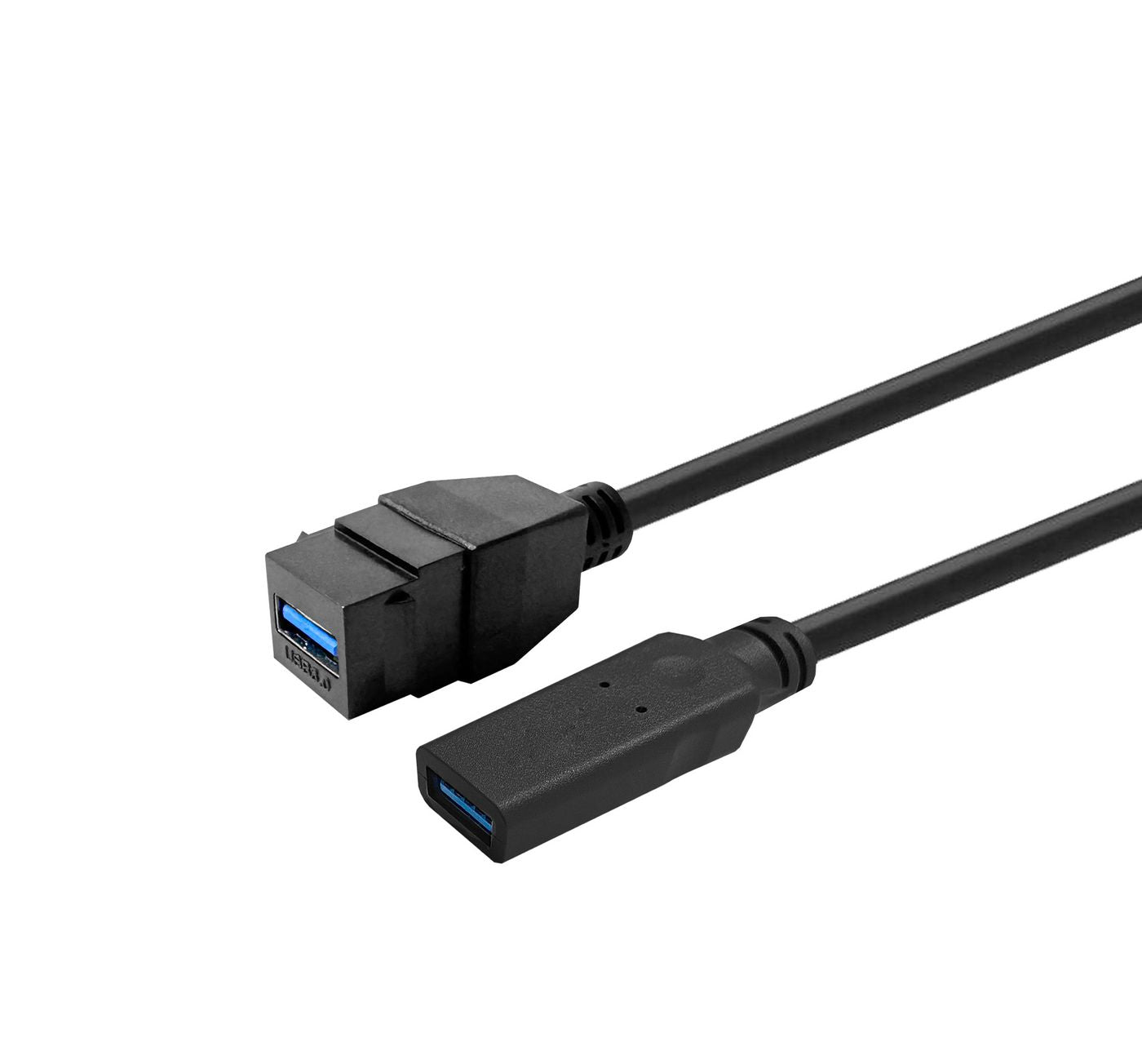 Vivolink PROKEYUSB3AFF0.2B USB 3.0 A-Female to A-Female Keystone Adapter – 0.2m, 5Gbps