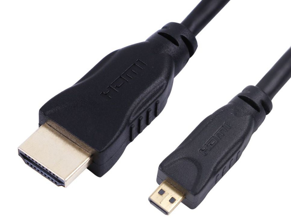 MicroConnect HDMI 2.0 A to Micro D Cable 1m – 4K@60Hz, 18Gbps, Ethernet, HDR