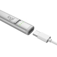 Logitech 914-000074 Stylus Pen – Digital Pencil, Silver, 7h Battery Life