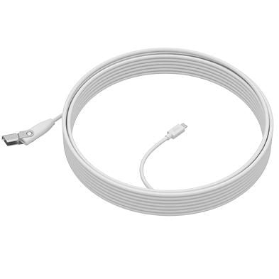 Logitech 952-000047 Meeting Room Accessories – Mic Pod Extension Cable 10m White