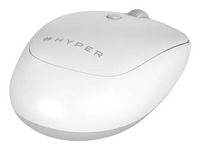 Hyper HS2100GL Bluetooth Mouse – Adjustable DPI, 6 Buttons, White/Grey