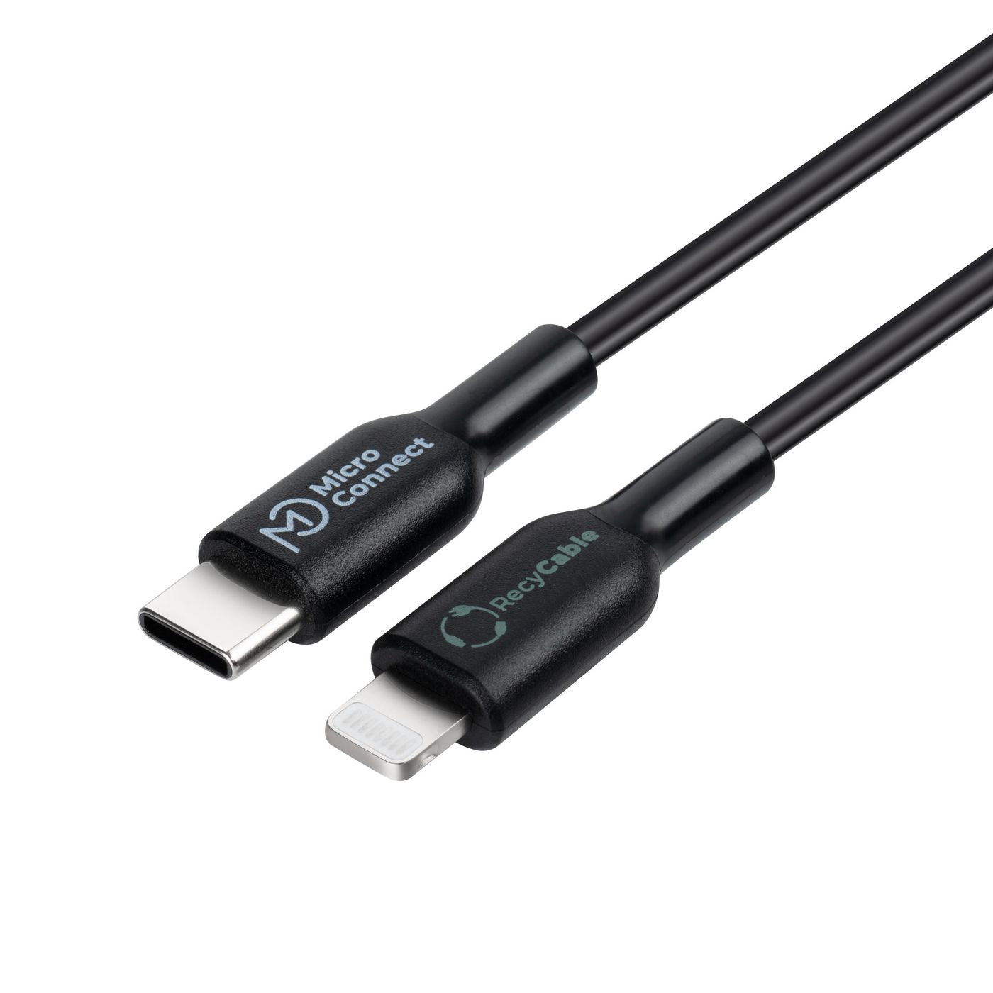 MicroConnect ECO-USB3.1CL1 USB-C to Lightning Cable 1m USB 3.2 Gen 2 Black