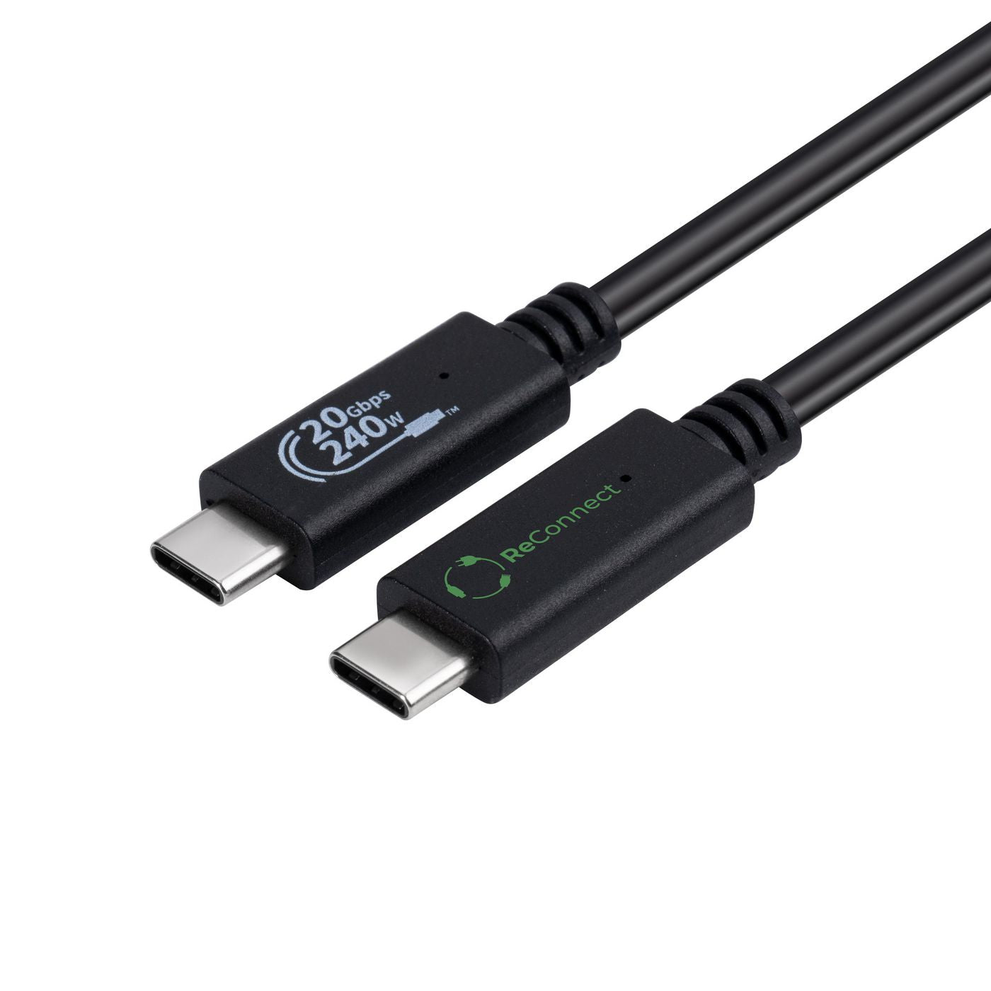 MicroConnect ECO-USB3.2CC1 USB Cable USB 3.2 Gen 2x2 1m USB C Black