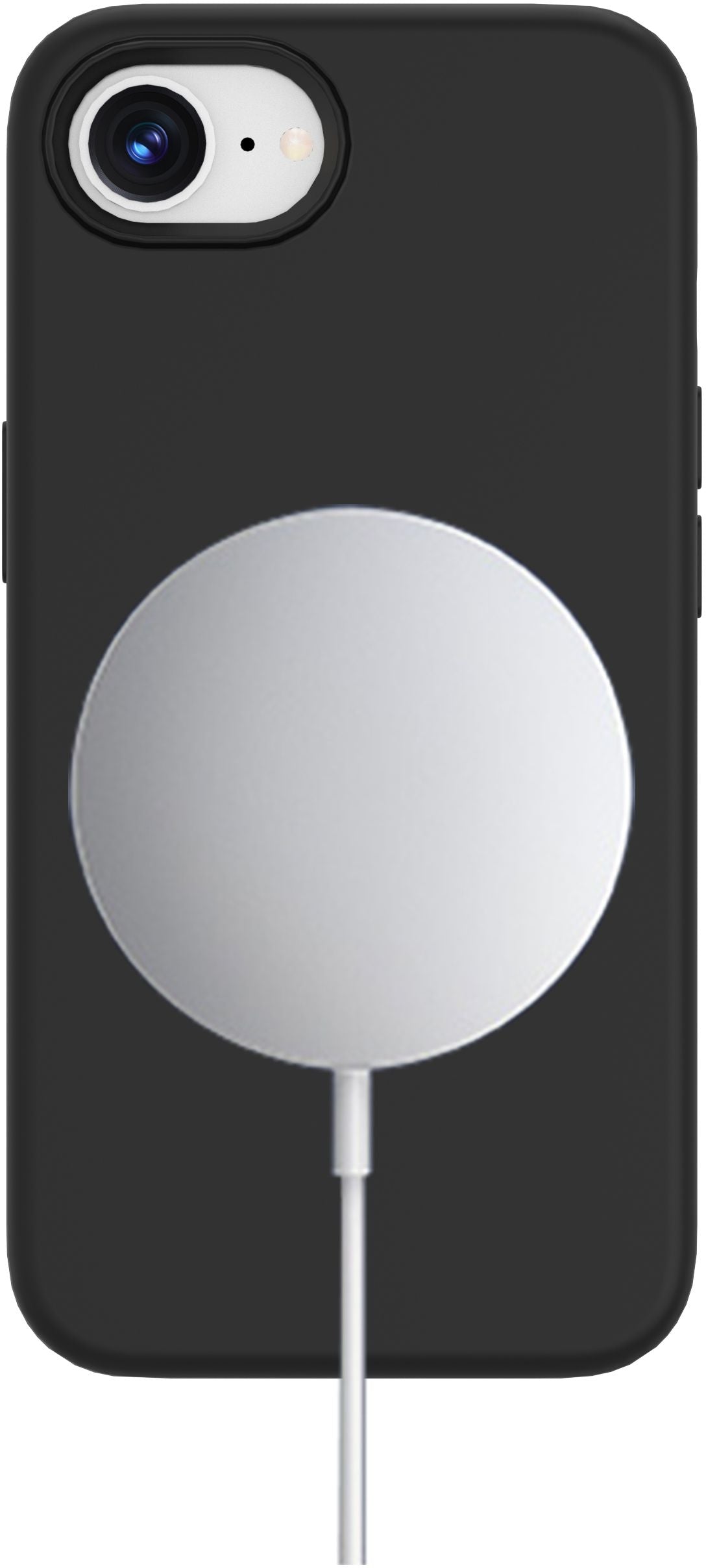 eSTUFF ES67150023-BULK Magnetic Silicone Phone Case – Black, 81% Recycled Material