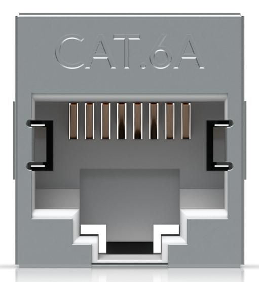 Ubiquiti UACC-RJ45-COUPLER-C6A RJ45 Inline Coupler – Cat6A Shielded Stainless Steel 10-Pack for Ethernet