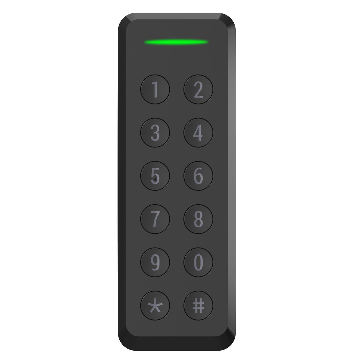 SystemHouse Solutions 44280385 RFID Reader – SCR-SKS G2 Slim OSDP Keypad Black