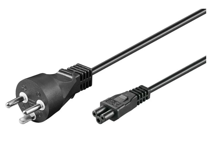 MicroConnect PE120819 Power Cable Black 1.8m C5 Coupler 250V 2.5A