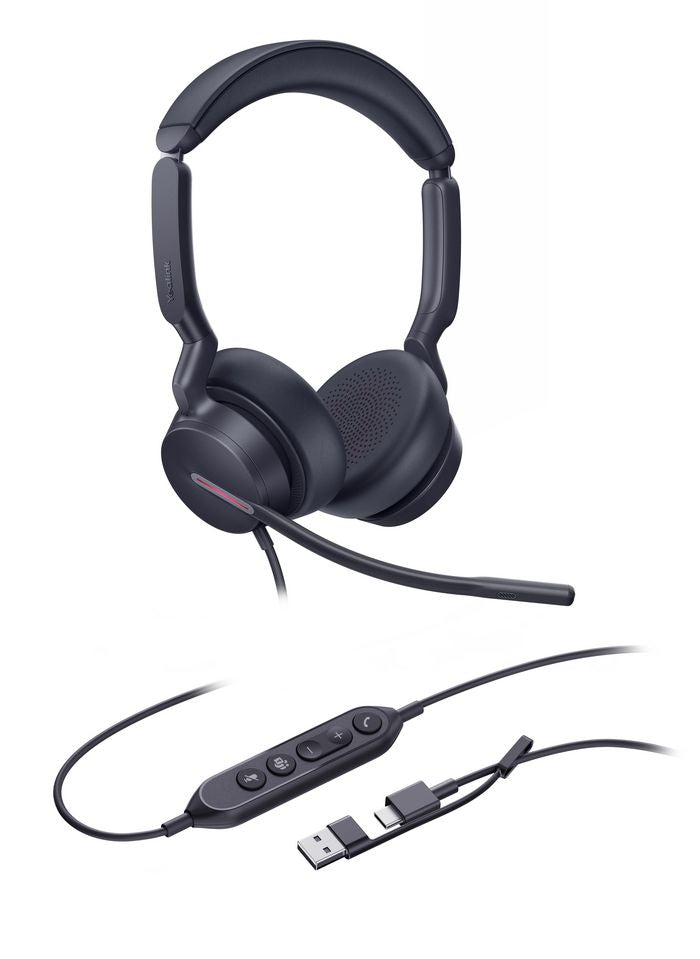 Yealink UH46 DUAL TEAMS USB-C/A Binaural Teams Headset – USB-C & USB-A