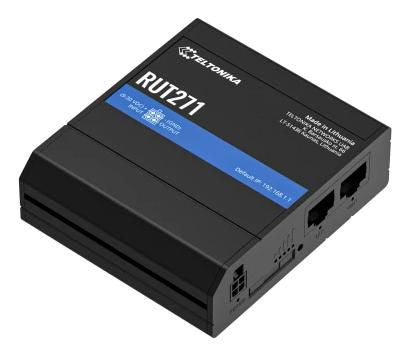 Teltonika Networks RUT271000000 5G RedCap Cellular Network Router – Industrial, WiFi, Dual RJ45