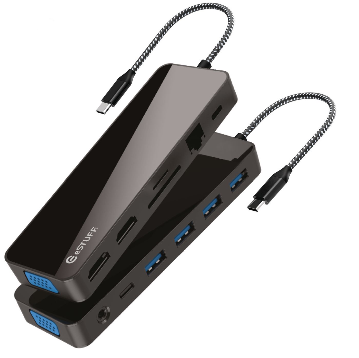 eSTUFF GLB235470 Docking Station – USB-C Multiport Hub