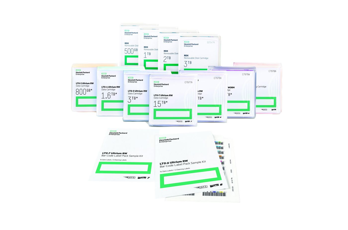 Hewlett Packard Enterprise Q2011A LTO-5 Ultrium RW Bar Code Label Pack