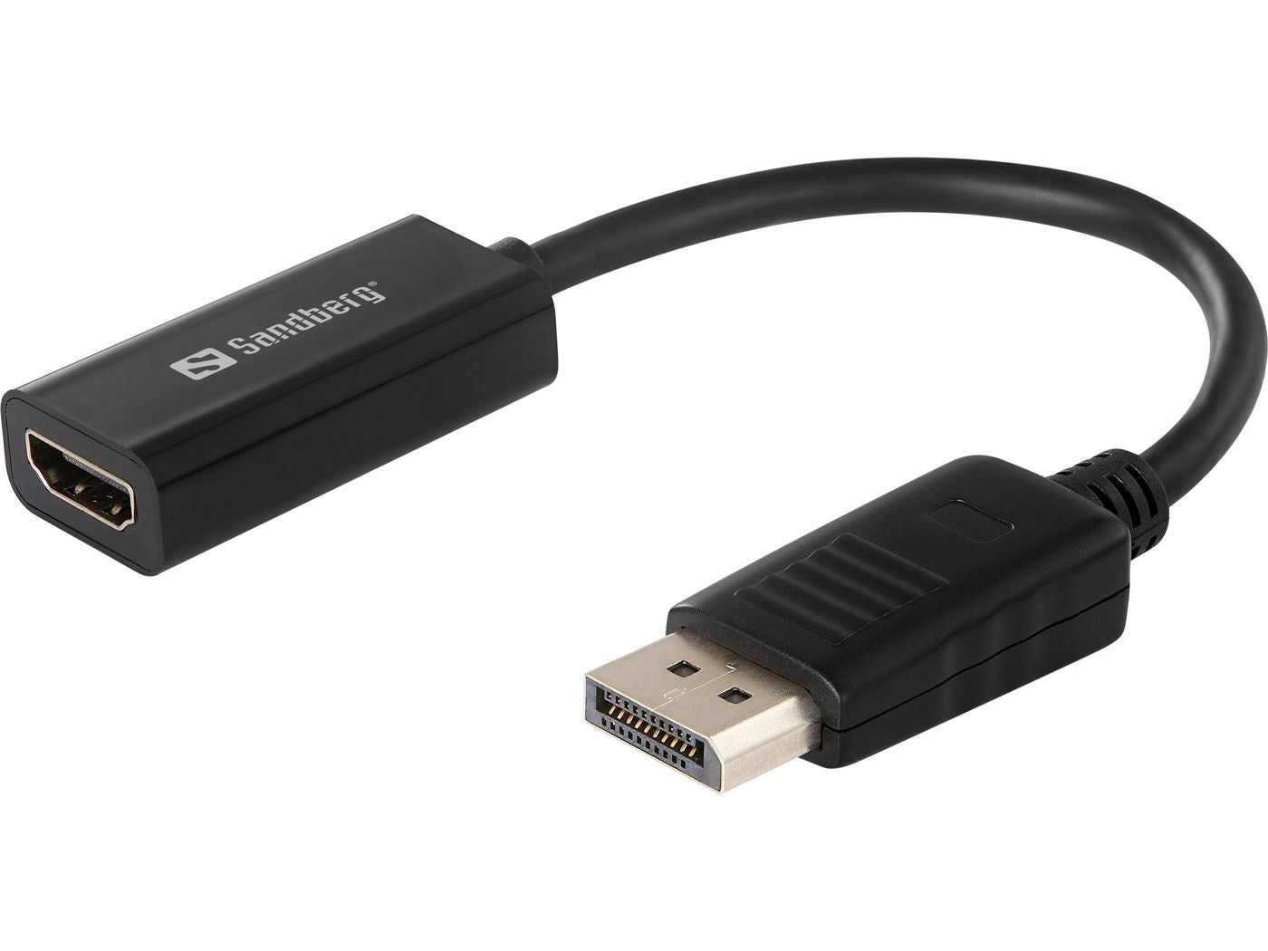 Sandberg 508-28 DisplayPort to HDMI Adapter – RoHS Certified, Black, Plug-and-Play