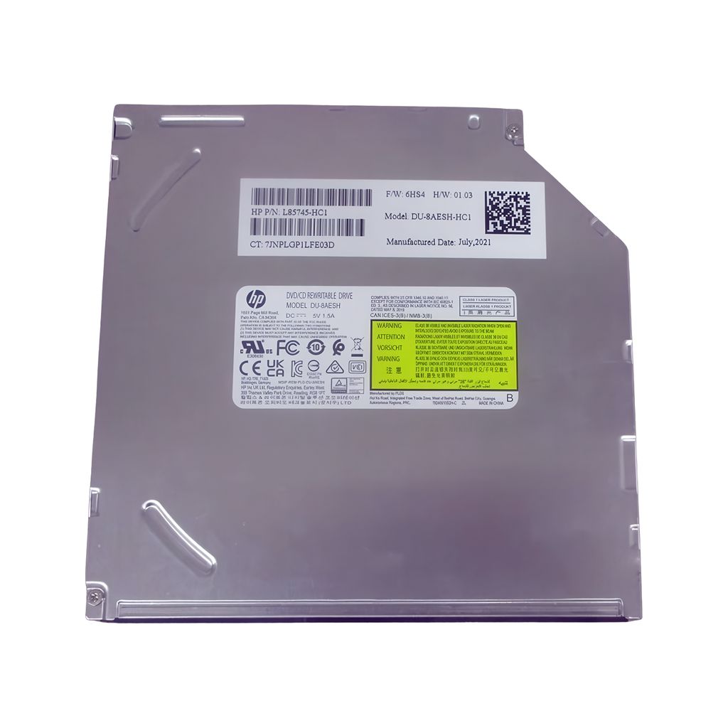 HP M75172-001 Ultra Slim DVD Writer Drive – SATA, Multi-Format, 1 Year Warranty