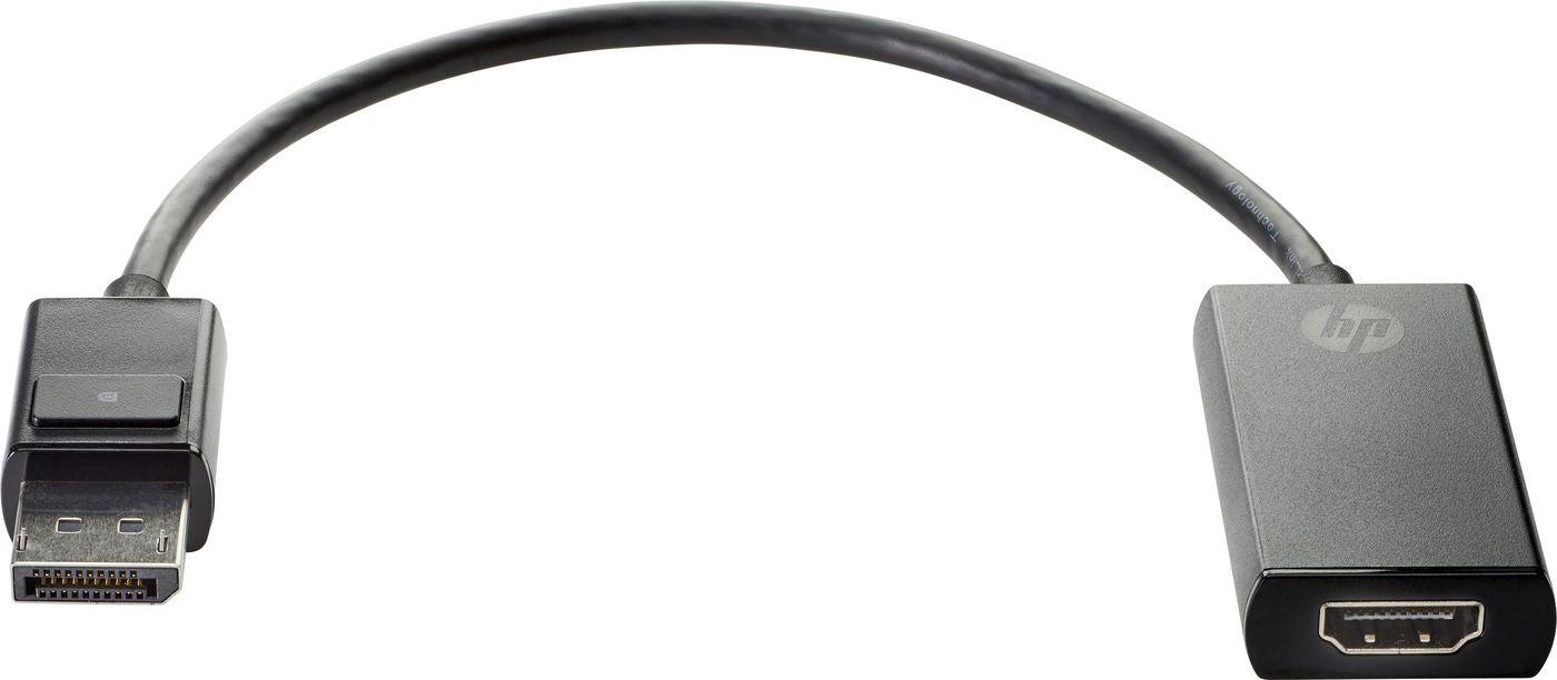 HP 2JA63AA DisplayPort to HDMI True 4K Adapter – Male to Female, Black