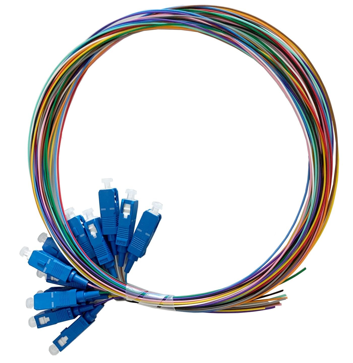 Lanview LVO-PIG-SCUPC-12CORE-OS2-2M SC/UPC Pigtail 12-Core OS2 2m 9/125 G657A1 Fibre Optic Set