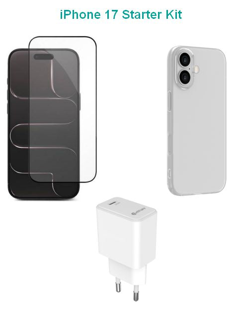 eSTUFF ES-KIT-IPH17 Smart Device Chargers – Charger, Cover & Glass Kit
