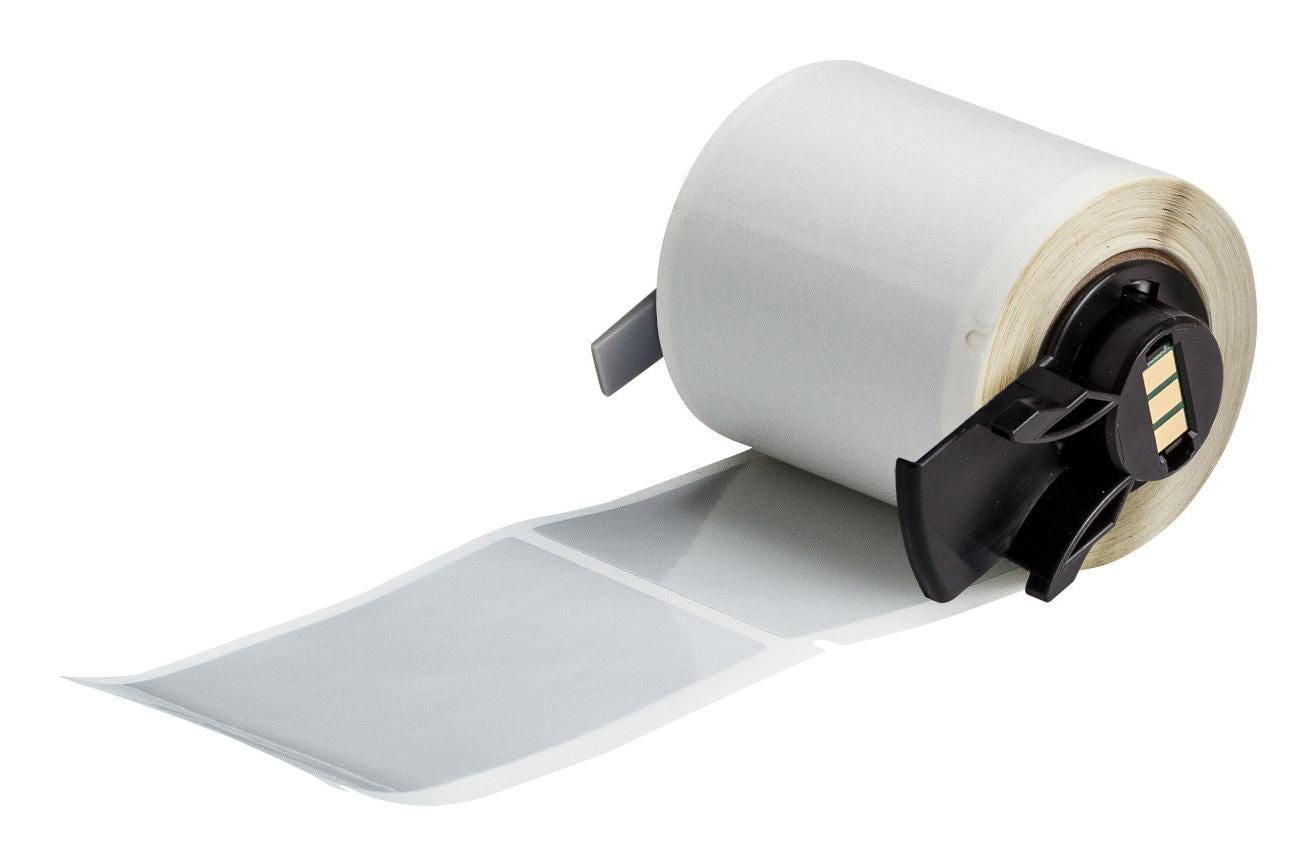 Brady M6-37-435 Self-Adhesive Metallised Polyester Labels – Silver, 100/Roll