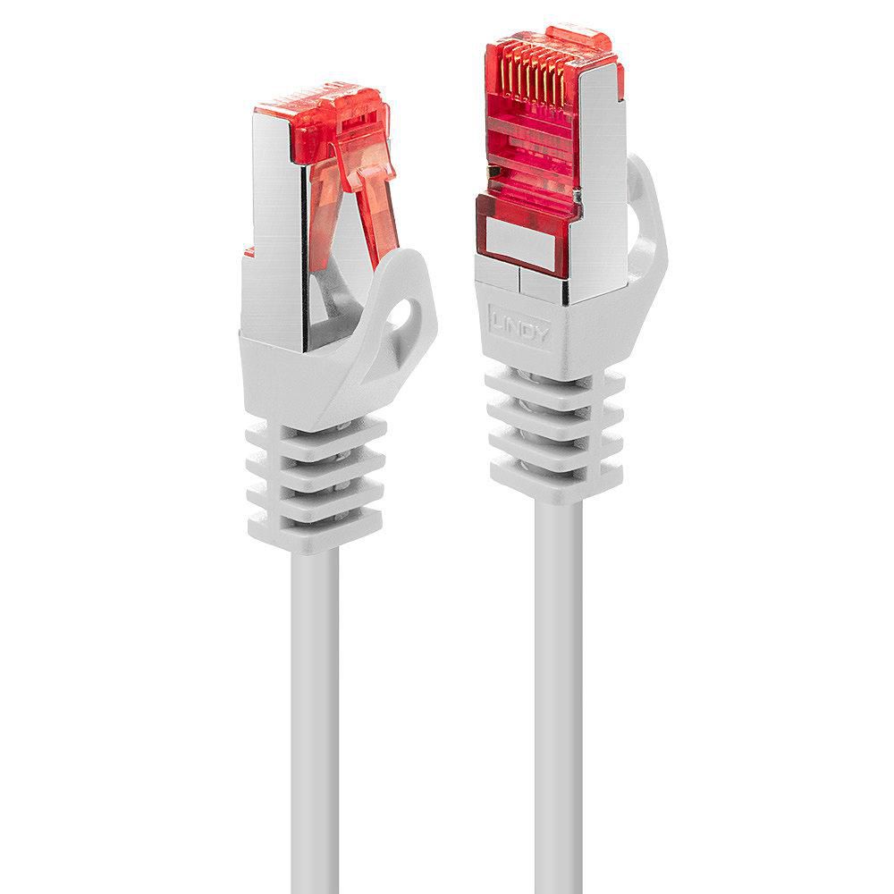 Lindy 47380 Cat6 S/FTP Network Cable 0.3m White with Gold Plated RJ-45 Connectors