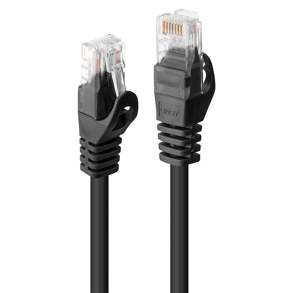 Lindy 48194 Network Cable – RJ45/RJ45 Cat6 3m U/UTP Black