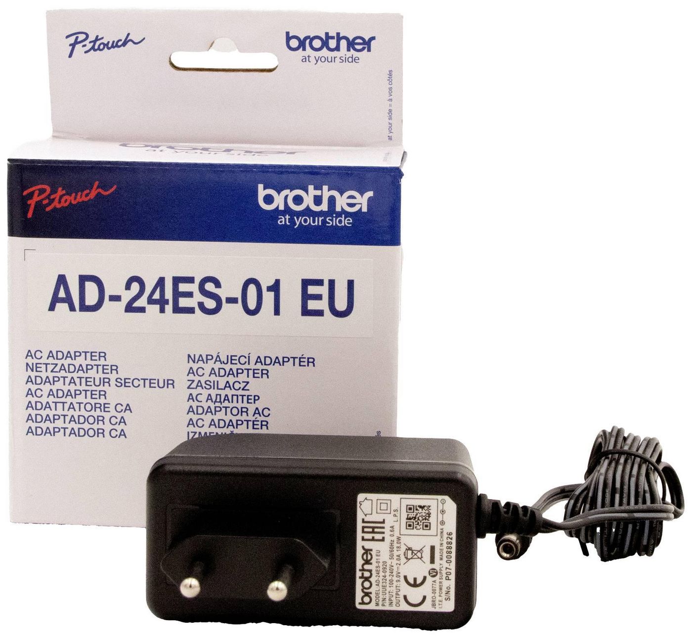 Brother AD24ESEU AC Adapter 9V 1.6A Power Supply – UL Certified Black