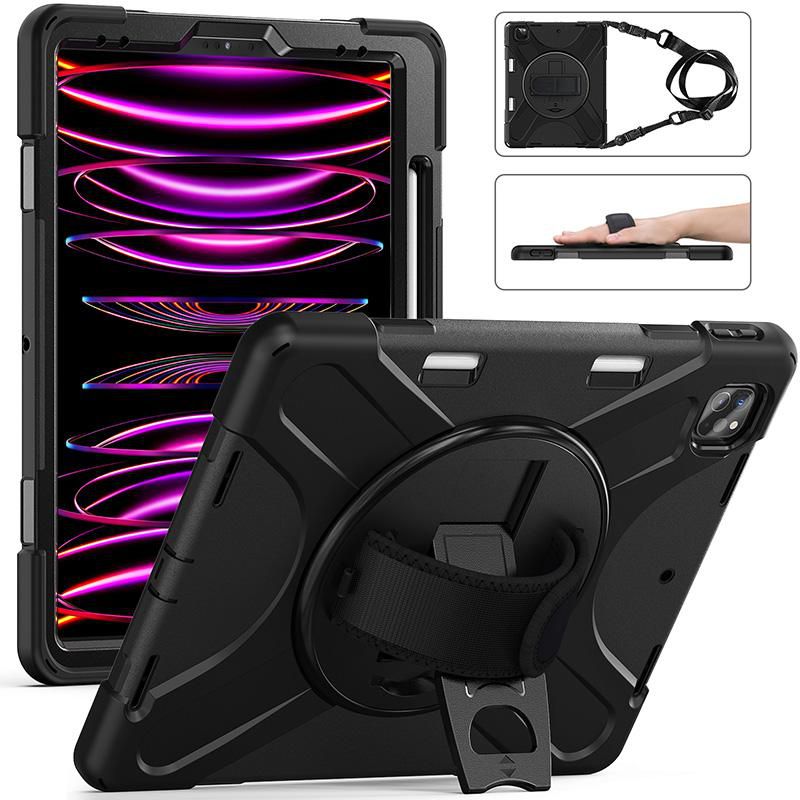 eSTUFF ES681559-BULK Rugged Tablet Case – Black, MIL-STD-810H, Pencil Slot