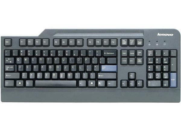Lenovo 41A5328 Keyboard – Wired USB, UK Layout, Durable Office Keyboard