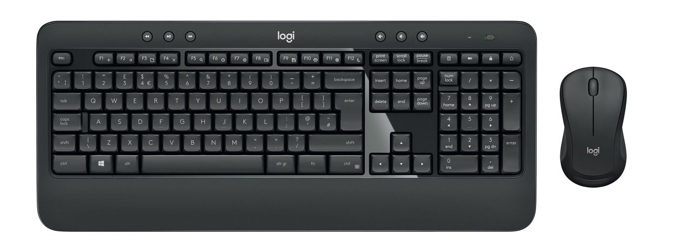 Logitech 920-008675 Wireless Keyboard – Full-Size, UK Layout, Black