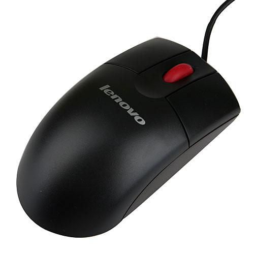 Lenovo 01MP505 Mouse – USB Type-A Optical 400 DPI 3-Button Black