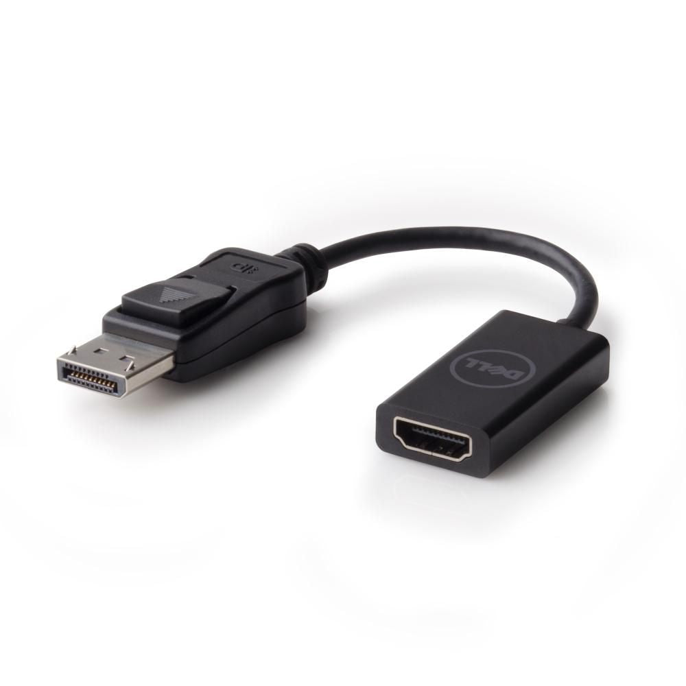 Dell PGFHY DisplayPort to HDMI 2.0 Adapter – 4K Ultra HD 3840x2160 @ 60Hz, 0.2m, Black