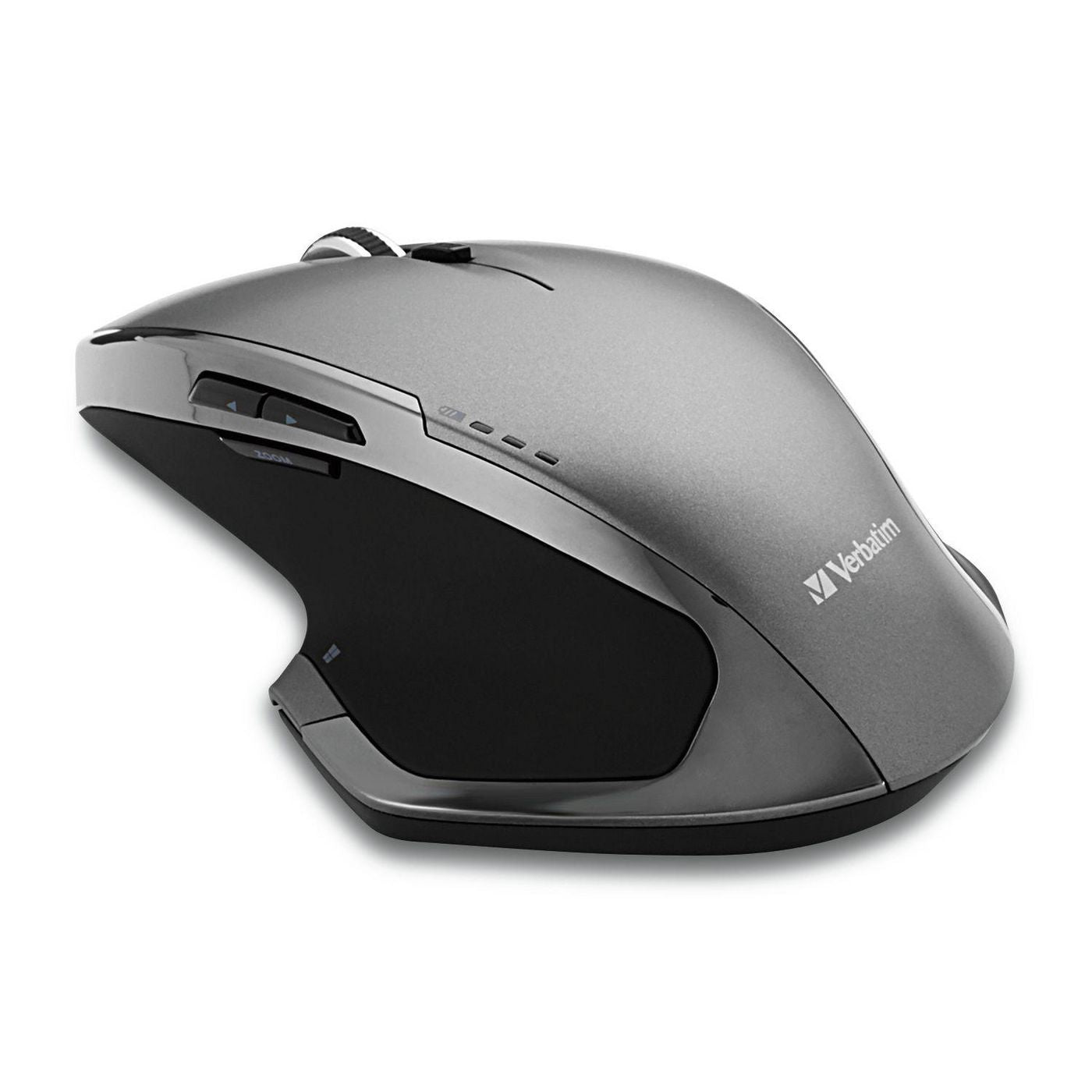 Verbatim 49041 8-Button Wireless Mouse – Blue LED, Ergonomic, 2.4GHz