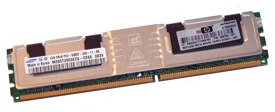 Hewlett Packard Enterprise 398706-051-RFB 1GB DDR2 667MHz CL5 Memory Module