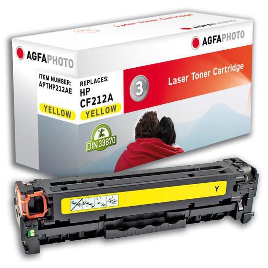 AgfaPhoto APTHP212AE Toner Cartridge – Yellow, 1800 Pages