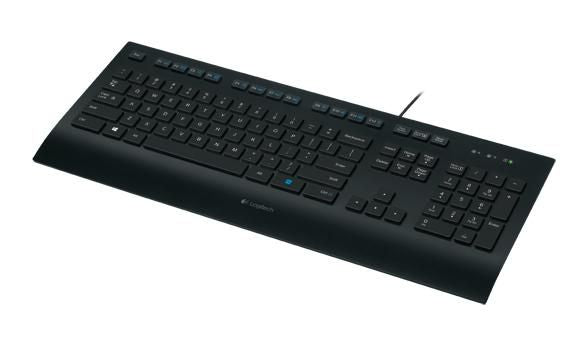 Logitech 920-005216 Wireless Keyboard – Full-Size UK QWERTY, Ergonomic Design