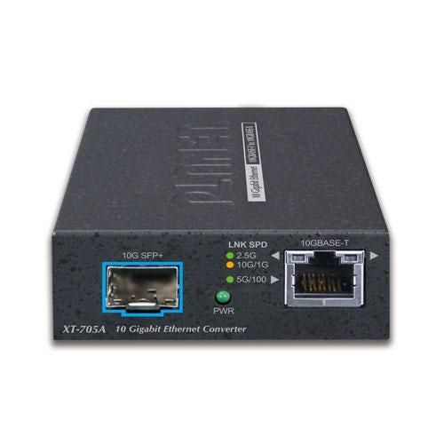 Planet XT-705A Media Converter – 10G/5G/2.5G/1G/100M Copper to 10GBASE-X SFP+