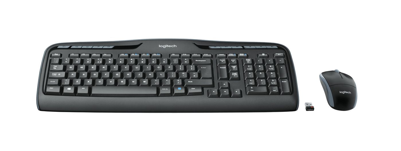 Logitech 920-008533 Wireless Keyboard – Full-Size, UK Layout, Black
