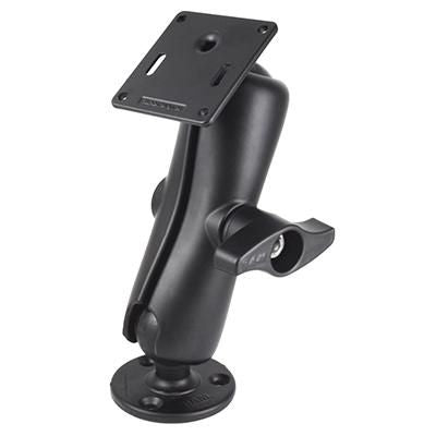 RAM Mounts RAM-D-101U-MI1-2461 Double Ball Mount with 75x75mm VESA Plate and Jam Nut