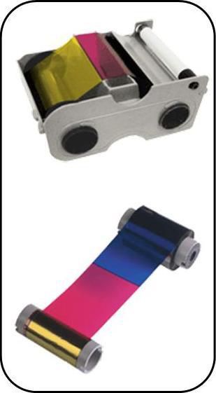 Evolis R5H004NAA Half Panel YMCKO Colour Ribbon – 400 Prints