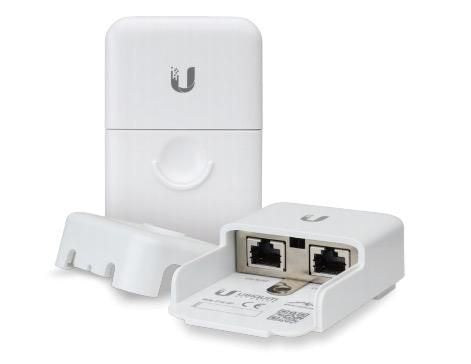 Ubiquiti ETH-SP-G2 Ethernet Surge Protector Gen 2 – 2-Port, IEEE 802.3af PoE, White