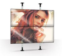 B-Tech BT7822/B Heavy Duty Floor/Ceiling Mount – 150kg Black Steel