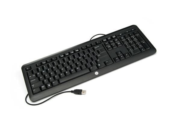 HP QY776AA#ABH Keyboard – Wired USB, UK Layout, Durable Office Keyboard