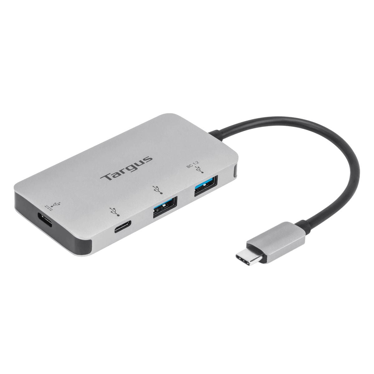 Targus ACH228EU USB-C Multi-Port Hub – 2x USB-A, 2x USB-C, 100W PD, Silver
