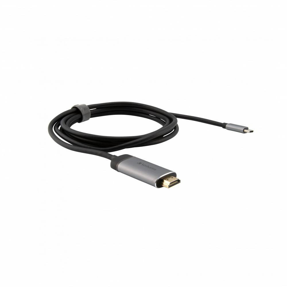 Verbatim 49144 USB Type-C to HDMI Video Adapter 1.5m Black/Silver