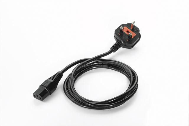 Extreme Networks AC Line Cord 1.8m – BS1363 Plug, Black, Grounded Power Cable