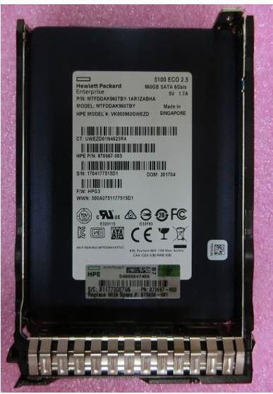 Hewlett Packard Enterprise 875656-001-RFB 960GB SATA 6G SFF RI SSD – Refurbished
